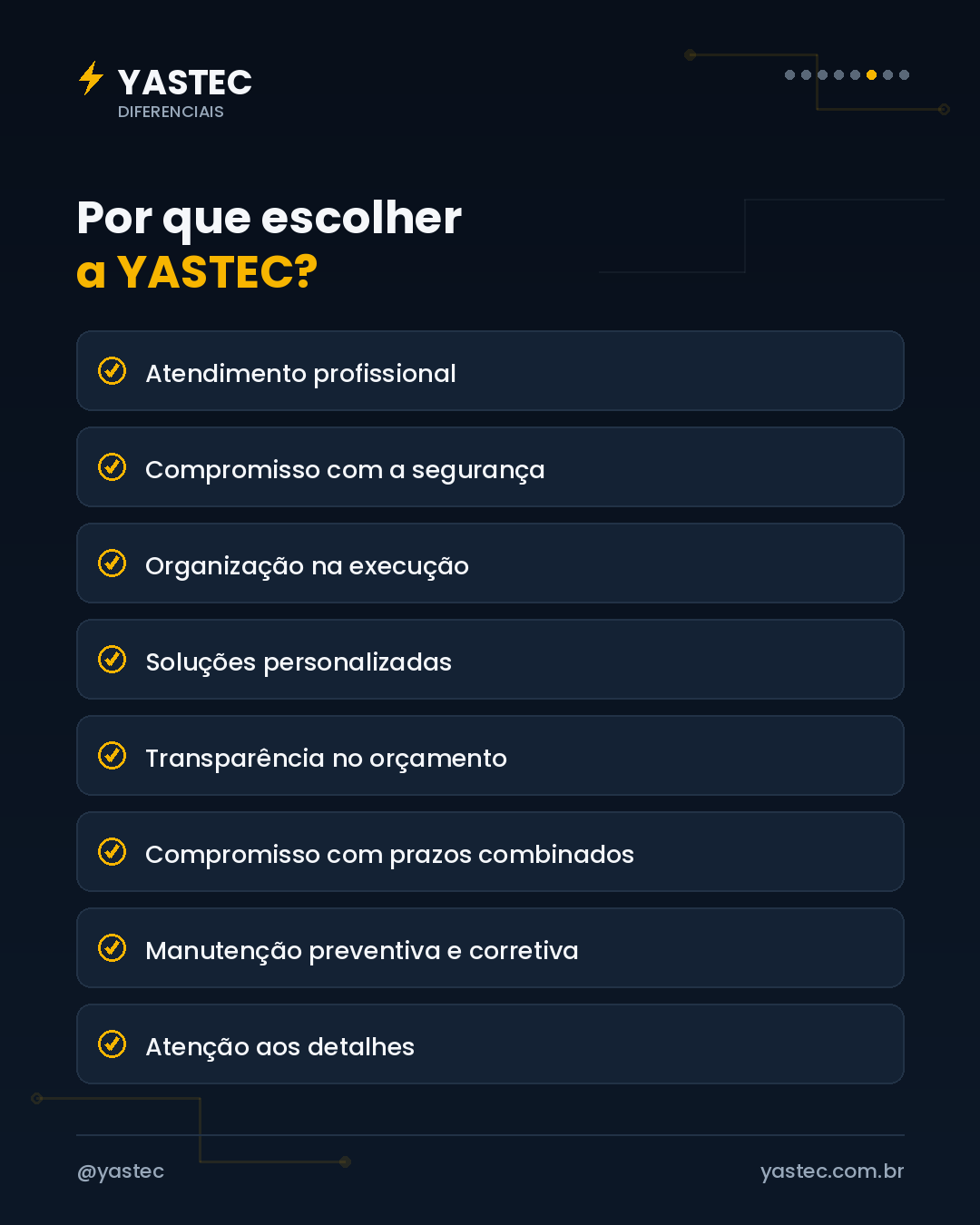 Yastec - diferenciais